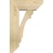Ekena Millwork Olympic Slat Rough Sawn Bracket w/ Offset Brace, Douglas Fir, 6"W x 14"D x 22"H BKT0604X14X22OLY06RDF - alternate 2